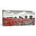 Global Gallery 'Poppies & Vicias in Meadow, Mecklenburg Lake District | 18 H x 36 W x 1.5 D in | Wayfair GCS-463443-1836-142