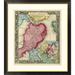 Global Gallery 'Plan of Boston, 1860' by Samuel Augustus Mitchell Framed Graphic Art Paper in Gray/Pink | 26 H x 24 W x 1.5 D in | Wayfair