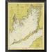 Global Gallery Nautical Chart - Buzzards Bay ca. 1974 - Sepia Tinted Framed Graphic Art on Canvas in Green | 20 H x 16 W x 1.5 D in | Wayfair