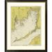 Global Gallery Nautical Chart - Buzzards Bay ca. 1974 - Sepia Tinted Framed Graphic Art Paper in Gray/Brown | 46 H x 38 W x 1.5 D in | Wayfair