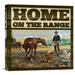 Global Gallery 'Western Home on the Range' by BG.Studio Vintage Advertisement on Wrapped Canvas Canvas | 24 H x 24 W x 1.5 D in | Wayfair
