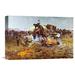 Global Gallery 'Camp Cook's Troubles' by Charles M. Russell Painting Print on Wrapped Canvas Canvas | 16 H x 24 W x 1.5 D in | Wayfair