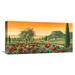 Global Gallery 'Le Colline in Fiore' by Tebo Marzari Painting Print on Wrapped Canvas in Green/Orange/Red | 12 H x 24 W x 1.5 D in | Wayfair