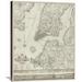 Global Gallery Plan of the City of New York, Copied from the Ratzger Map - Decorative Blue Shading Graphic Art on Wrapped Canvas in Gray | Wayfair