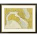 Global Gallery Nautical Chart - San Diego Bay ca. 1974 - Sepia Tinted Framed Graphic Art Paper in Gray | 37 H x 46 W x 1.5 D in | Wayfair