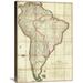 Global Gallery 'Mapa Geografico de America Meridional, 1799' Graphic Art Print on Wrapped Canvas Canvas | 30 H x 21 W in | Wayfair