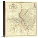 Global Gallery Map of the States of Illinois & Missouri, 1823 by Lewis C. Beck Graphic Art on Wrapped Canvas Canvas | 16 H x 14 W x 1.5 D in | Wayfair