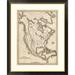 Global Gallery Map of North America, 1839 by Samuel Augustus Mitchell Framed Graphic Art Metal | 40 H x 33 W x 1.5 D in | Wayfair DPF-295175-30-296