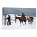 Global Gallery 'The Fall of the Cowboy' by Frederic Remington Painting Print on Wrapped Canvas Canvas | 20 H x 30 W x 1.5 D in | Wayfair