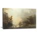 Global Gallery 'Sierra Nevada Morning' by Albert Bierstadt Painting Print on Wrapped Canvas Metal in Gray | 25.2 H x 40 W x 1.5 D in | Wayfair