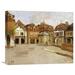 Global Gallery 'A Town Square' by Frits Thaulow Painting Print on Wrapped Canvas in Brown/Gray/Green | 24.39 H x 30 W x 1.5 D in | Wayfair