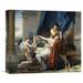 Global Gallery 'Sappho & Phaon' by Jacques-Louis David Painting Print on Wrapped Canvas in Blue/Red/White | 19.21 H x 22 W x 1.5 D in | Wayfair