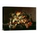 Global Gallery 'Bountiful Nature' by Severin Roesen Painting Print on Wrapped Canvas in Brown/Green/Red | 22.17 H x 30 W x 1.5 D in | Wayfair