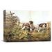 Global Gallery 'American Field Sports. "On a Point."' by Currier & Ives Painting Print on Wrapped Canvas in Green | Wayfair GCS-277161-22-142