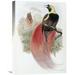 Global Gallery 'Marquis De Raggi's Bird of Paradise' by John Gould Painting Print on Wrapped Canvas in Gray/Red | 30 H x 21.46 W x 1.5 D in | Wayfair