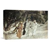 Global Gallery 'Disciples on the Road to Emmaus' by James Tissot Painting Print on Wrapped Canvas in Brown/Gray/Green | Wayfair GCS-280288-16-142