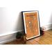 Wrought Studio™ 'Oklahoma City City Map' Graphic Art Print Poster in Orange Paper in White | 36 H x 24 W x 0.05 D in | Wayfair VRKG7446 43629600