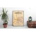 Wrought Studio™ 'Memphis City Map' Graphic Art Print Poster in Light Paper in Orange | 17 H x 11 W x 0.05 D in | Wayfair VRKG7494 43630076