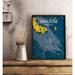 Wrought Studio™ 'San Jose City Map' Graphic Art Print Poster in Paper in Blue | 27.56 H x 19.69 W x 0.05 D in | Wayfair VRKG7574 43630951