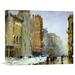 Global Gallery 'Fifth Avenue, New York' by Arthur Clifton Goodwin Painting Print on Wrapped Canvas in Black/Brown/Green | Wayfair GCS-268024-16-142