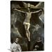 Global Gallery 'Christ on the Cross Adored by Two Donors' by El Greco Painting Print on Wrapped Canvas in Black/Gray/Green | Wayfair