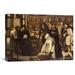 Global Gallery 'A Tax Office' by Pieter Bruegel the Elder Painting Print on Wrapped Canvas in Black/Brown/Yellow | 15.73 H x 22 W x 1.5 D in | Wayfair