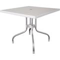 Wade Logan® Ashvath Pedestal Dining Table Plastic/Acrylic in White | 29 H in | Wayfair VRKG7190 43246308