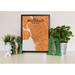 Wrought Studio™ 'Buffalo City Map' Graphic Art Print Poster in Paper in Orange | 24 H x 18 W x 0.05 D in | Wayfair VRKG7476 43629898