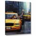 Trinx Poynor 'Rush Hour' Painting Print on Canvas Metal in Black/Yellow | 32 H x 24 W x 2 D in | Wayfair VRKG2065 38248185