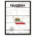 Wrought Studio™ 'California State Vintage Flag' Framed Graphic Art Print on Canvas in Blue/Red | 29 H x 22 W x 1.2 D in | Wayfair VRKG7776 43907871