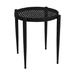 Woodard Parc Outdoor Side Table Metal in Black | 22.25 H x 22 W x 22 D in | Wayfair 680022-92