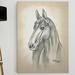 Wexford Home 'Equine Sketch III' by Dmitry Andruz Painting Print on Wrapped Canvas Metal in Brown/Gray | 40 H x 30 W x 2 D in | Wayfair