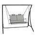 Woodard Briarwood Porch Swing Stand Metal in Gray | 67 H x 76 W x 49 D in | Wayfair STB179-70