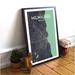 Williston Forge 'Milwaukee City Map' Graphic Art Print Poster in Paper in Black | 20 H x 16 W x 0.05 D in | Wayfair WLFR5145 43628835