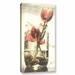 Winston Porter 'Mason Jar Tulips' Photographic Print On Wrapped Canvas in Blue/Pink | 48 H x 24 W x 2 D in | Wayfair WNPR1024 38309720