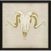 Williston Forge Ram Skull - Picture Frame Graphic Art Print Paper | 16.625 H x 16.625 W x 1.125 D in | Wayfair WLFR6323 44550548