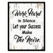 Winston Porter Work Hard in Silence Let Your Success Make The Noise Inspirational - Picture Frame Textual Art Print on Canvas in Gray | Wayfair