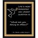 Winston Porter 'Martin Luther King Jr. Sign, What Are You Doing to Others?' Textual Art Print in Black/Brown | 15.25 H x 13.5 W x 3 D in | Wayfair