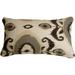 World Menagerie Mcferren Ikat Lumbar Pillow Polyester/Polyfill/Cotton Blend in Gray | 12 H x 20 W x 6 D in | Wayfair WRMG1137 40808010