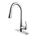 Bio Bidet Pull Down Touchless Single Handle Kitchen Faucet in Gray | 8 W x 2 D in | Wayfair UP7000CP