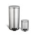 NineStars Stainless Steel 2.1 Gallon Step on Trash Can Stainless Steel in Gray | 27.28 H x 12.01 W x 14.88 D in | Wayfair CB-SOT-30-1/5-1