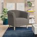 Barrel Chair - Zipcode Design™ Liam 30.5" W Barrel Chair Polyester/Fabric in Gray | 32 H x 30.5 W x 27.5 D in | Wayfair ZIPC2887 28207239