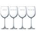 Susquehanna Glass Fa La La 4 Piece 19 oz. All Purpose Wine Glass Set Glass | 9 H x 3 W in | Wayfair WAY-4584-410-4