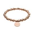 Emporio Armani Bracelet for Women , 16.00 cm (stretch) Rose Gold Stainless Steel Bracelet, EGS2490221