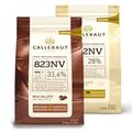 Saver Bundle Callebaut, Milk & White chocolate chips (2 x 2.5kg Bundle)