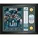 Highland Mint Philadelphia Eagles Super Bowl LII Champions 13" x 16" Banner Bronze Coin Photo