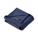 Eddie Bauer Herringbone Cotton Reversible Blanket Cotton in Blue | 90 W in | Wayfair 222729