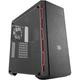 Cooler Master MasterBox MCB-B600L-KANN-S00 ATX Mid-Tower, Sleek Design with Red Side Trim and Acrylic Side Panel