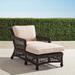 Hampton Chaise in Black Walnut Finish - Performance Rumor Snow - Frontgate