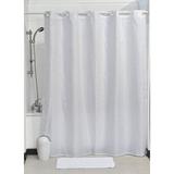 Evideco Cubic Hookless Extra Long Shower Curtain Polyester Polyester in Gray | 79 H x 71 W in | Wayfair 1207100